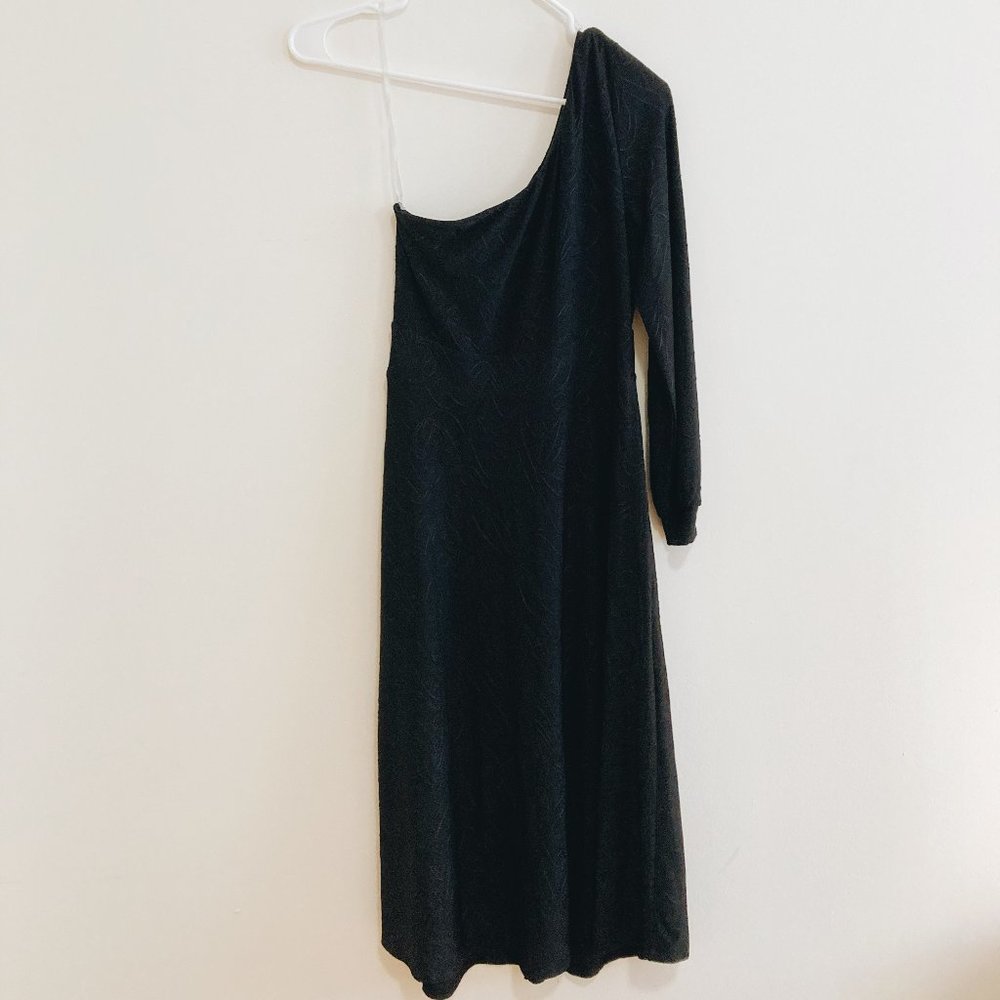 West Kei - One-Shoulder Dress - Size S - Black - Elegant